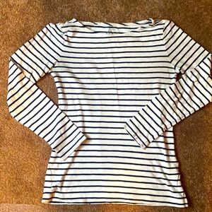 💸 FINAL 💸 JCrew long-sleeve navy and white stripe shirt